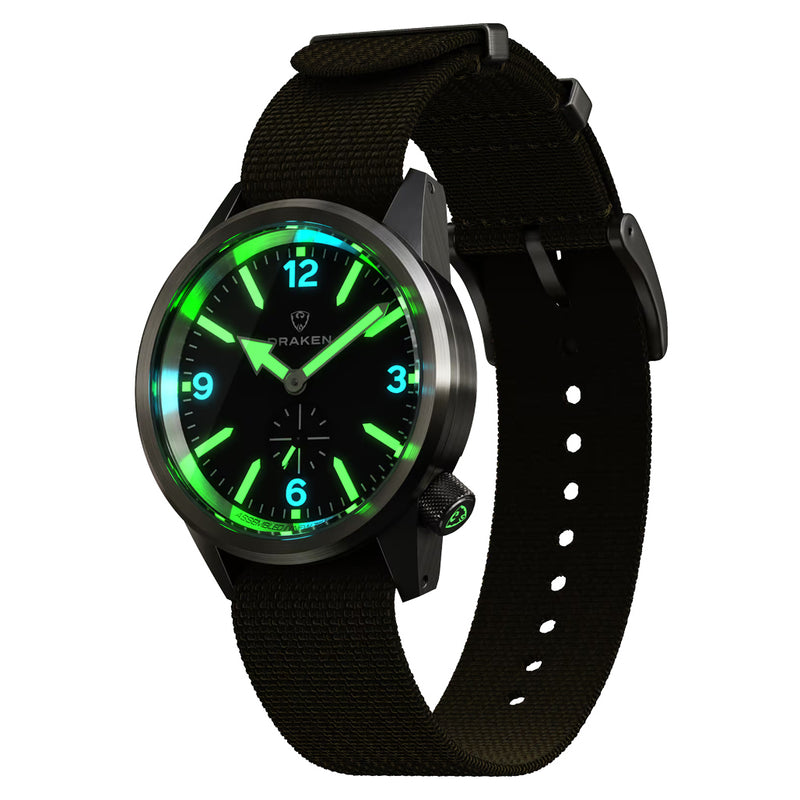 Draken Aoraki 'Vector' Watch with Black Dial #DKN-03