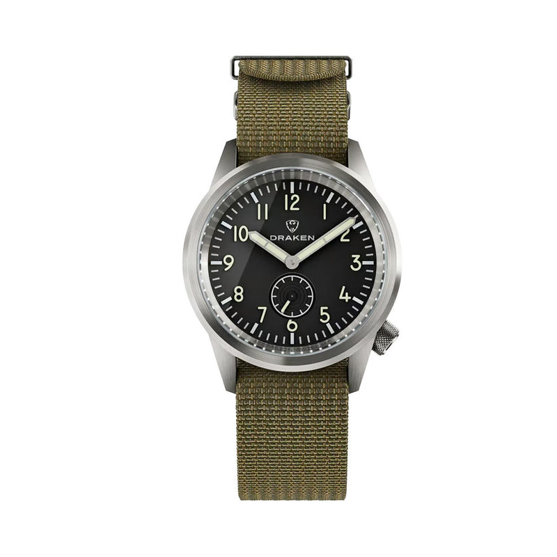 Draken Aoraki 'Milspec' Watch with Black Dial #DKN-03
