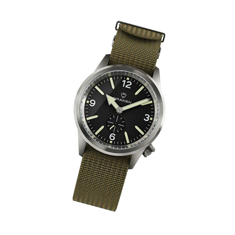 Draken Aoraki 'Vector' Watch with Black Dial #DKN-03