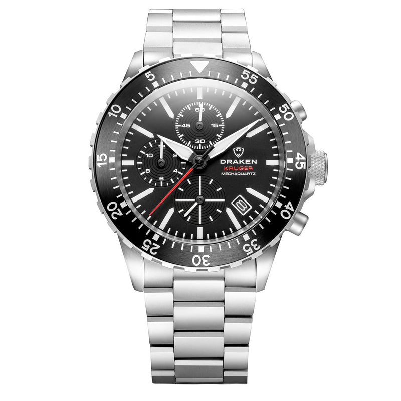 Draken Kruger 'B' Titanium Chronograph with Black Dial #DKN-05