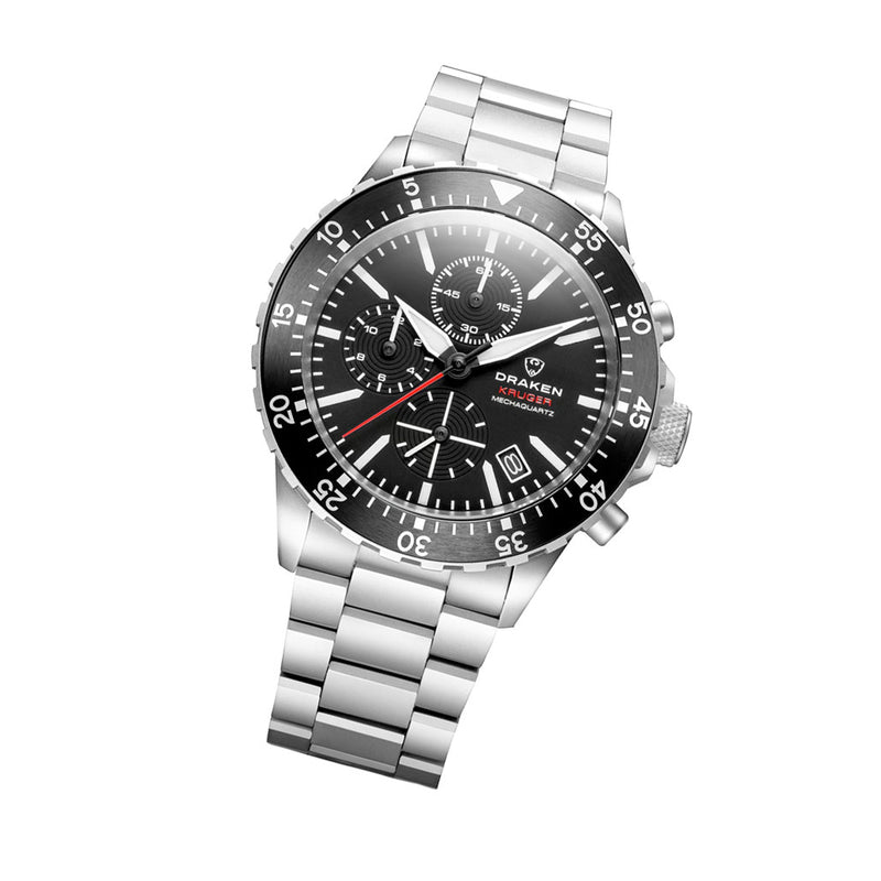 Draken Kruger 'B' Titanium Chronograph with Black Dial #DKN-05