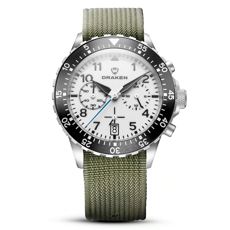 Draken Kruger 'A' Titanium Chronograph with Full Lume Dial #DKN-07