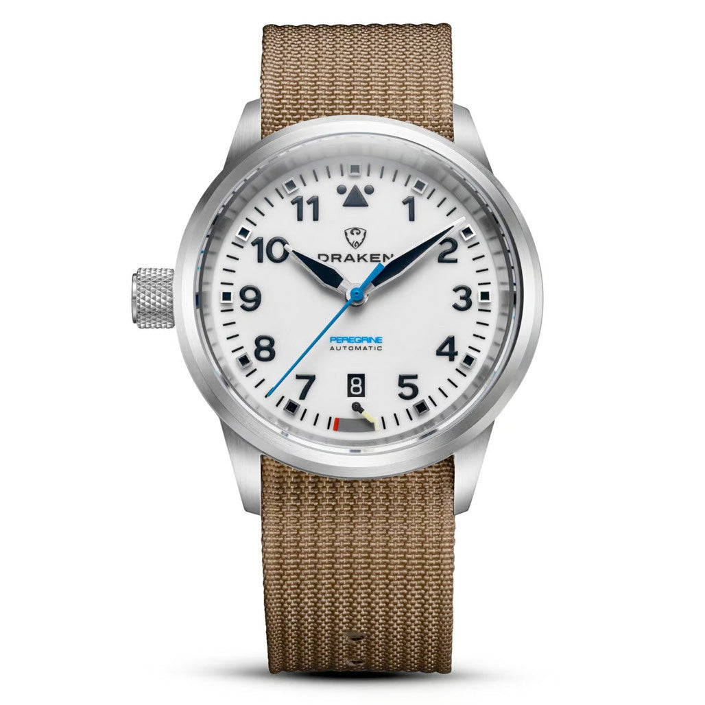 Draken Peregrine 'B' Full Lume Dial Watch with Left Crown #DKN-12