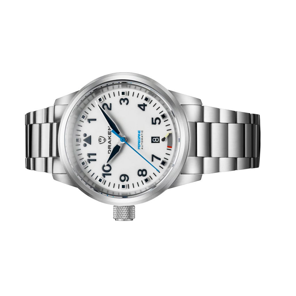 ディヴァイン　シーリング、クライング Draken Peregrine 'B' Full Lume Dial Watch with Left Crown #DKN-12