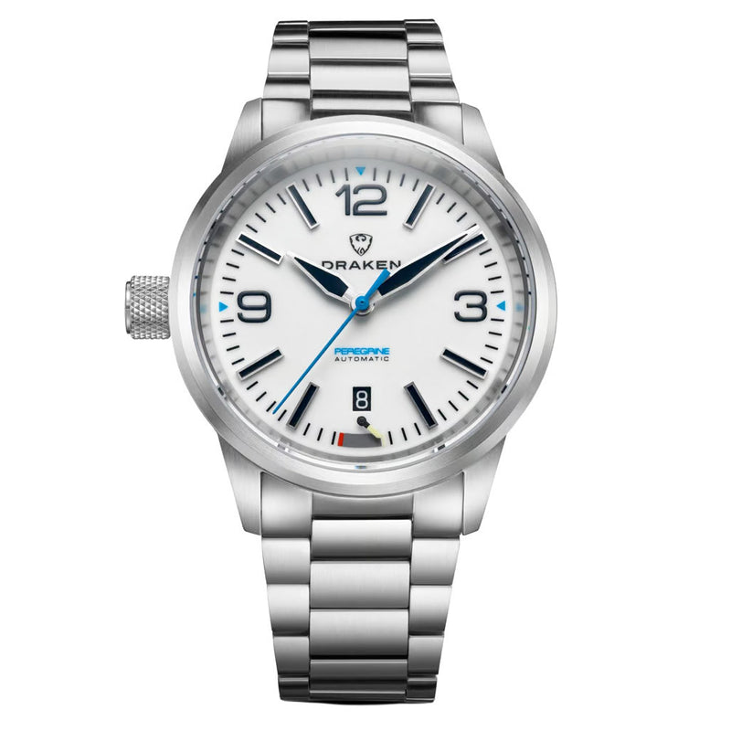 Draken Peregrine 'A' Full Lume Dial Watch with Left Crown #DKN-13