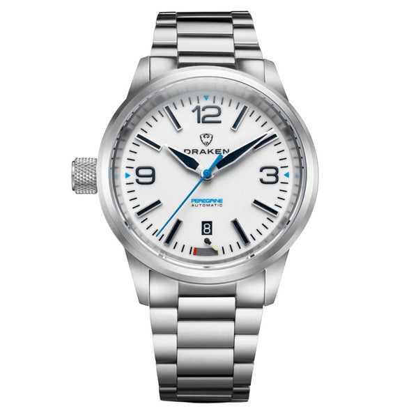 Draken Peregrine 'A' Full Lume Dial Watch with Left Crown #DKN-13