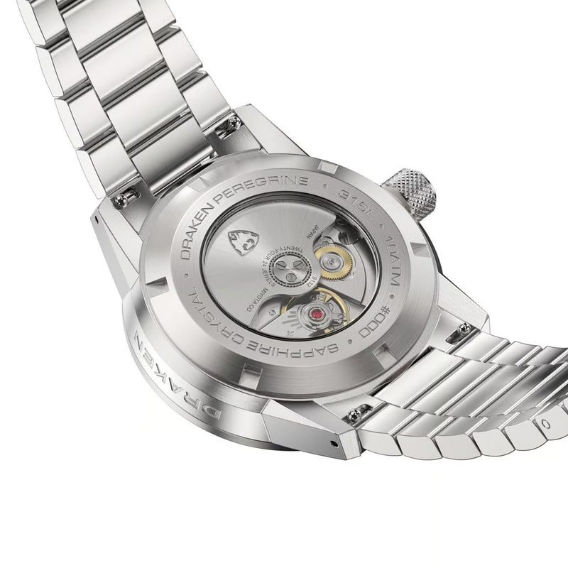 Draken Peregrine 'A' Full Lume Dial Watch with Left Crown #DKN-13