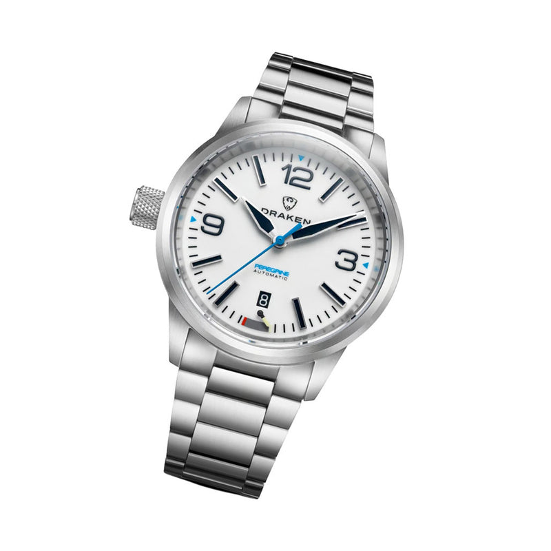 Draken Peregrine 'A' Full Lume Dial Watch with Left Crown #DKN-13