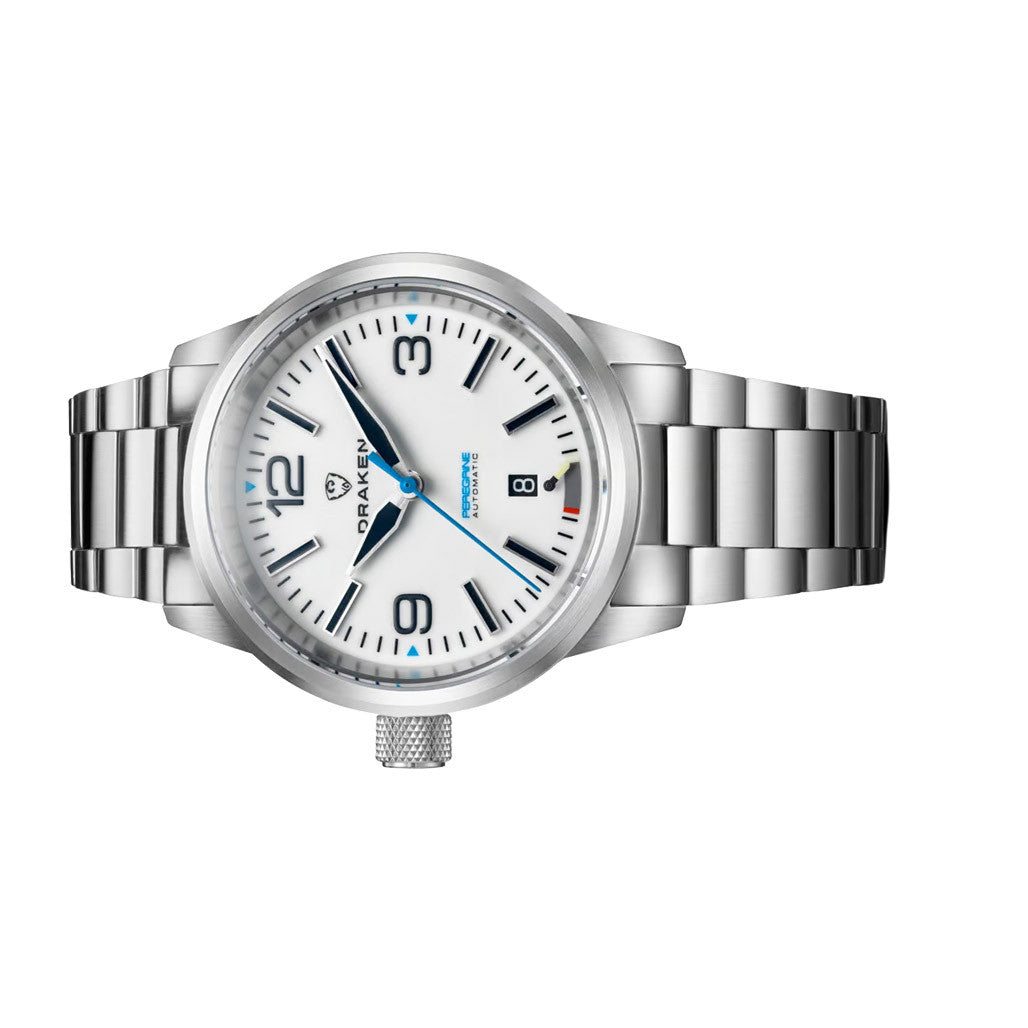 Draken Peregrine 'A' Full Lume Dial Watch with Left Crown #DKN-13