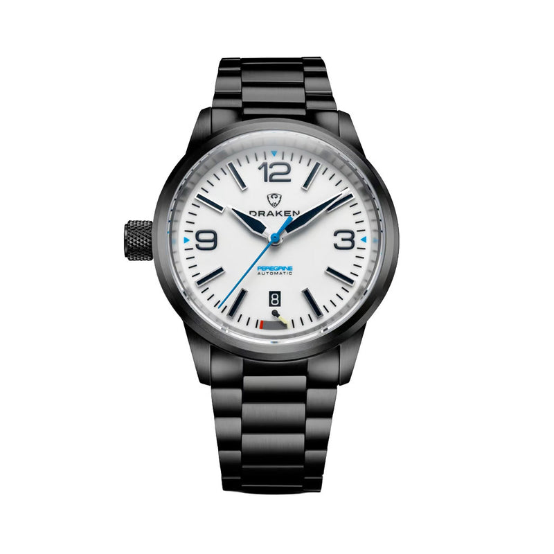 Draken Peregrine DLC 'A' Full Lume Dial Watch with Left Crown #DKN-15