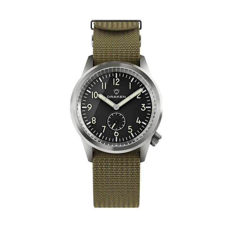Draken Aoraki 'Milspec' Watch with Black Dial #DKN-16