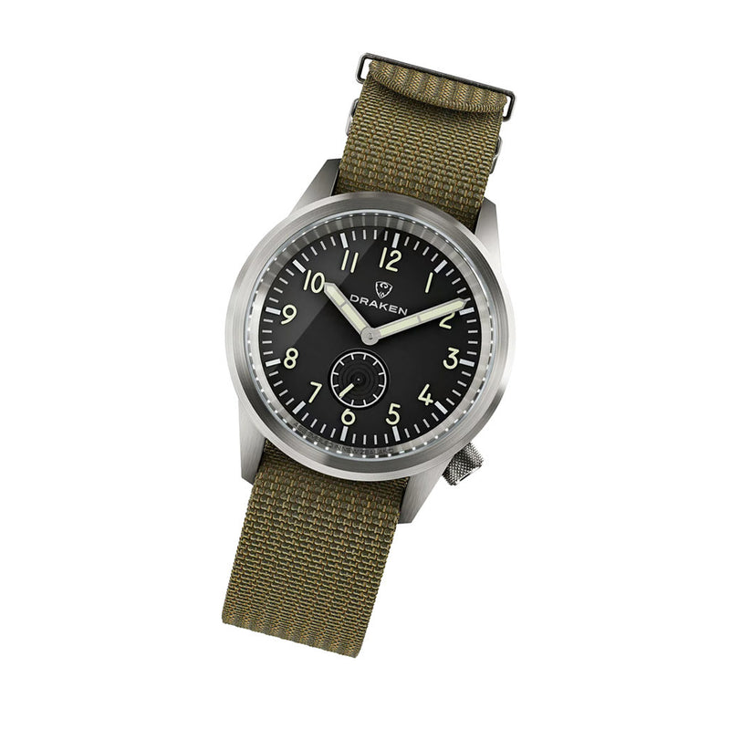Draken Aoraki 'Milspec' Watch with Black Dial #DKN-16