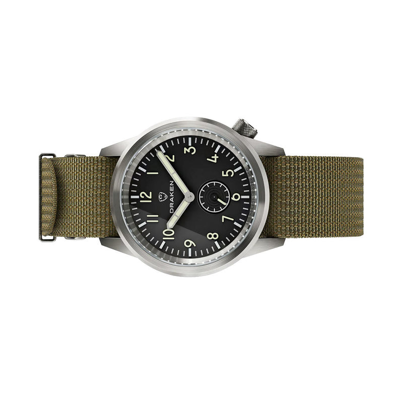 Draken Aoraki 'Milspec' Watch with Black Dial #DKN-16