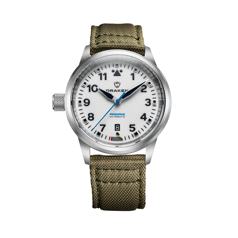 Draken Peregrine 'B' Full Lume Dial Watch with Left Crown #DKN-18