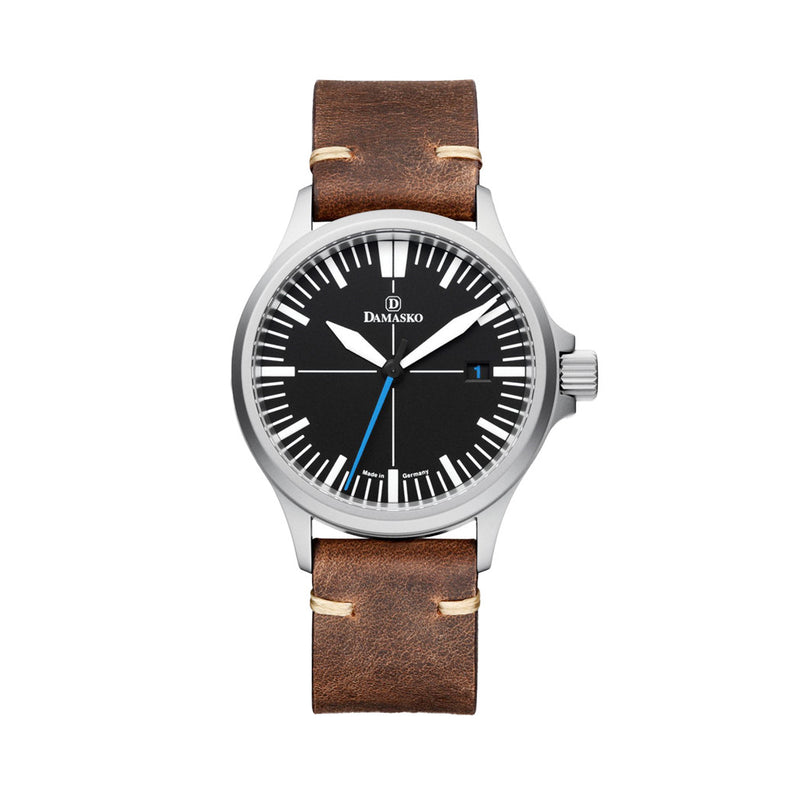 Damasko Swiss DS30 Automatic Watch with a 39mm Bead-Blasted Submarine Steel Case #DS30-BLUE