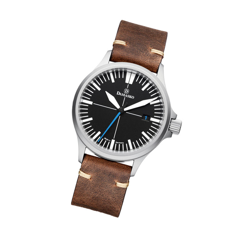 Damasko Swiss DS30 Automatic Watch with a 39mm Bead-Blasted Submarine Steel Case #DS30-BLUE