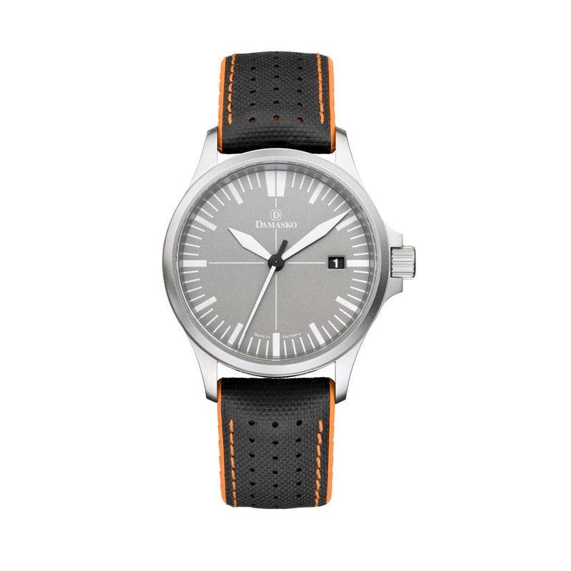 Damasko Swiss DS30 Automatic Watch with a 39mm Bead-Blasted Submarine Steel Case #DS30-Grey