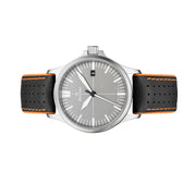 Damasko Swiss DS30 Automatic Watch with a 39mm Bead-Blasted Submarine Steel Case #DS30-Grey side