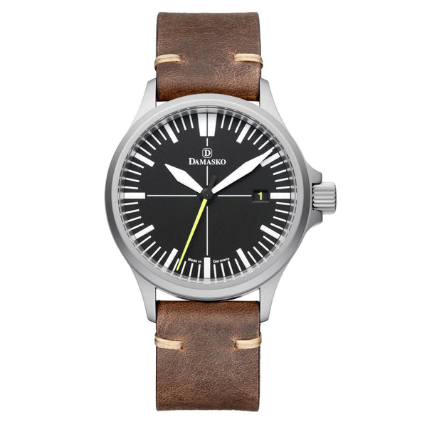 Damasko Swiss DS30 Yellow Automatic Watch with a 39mm Bead-Blasted Submarine Steel Case #DS30