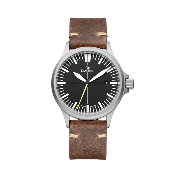 Damasko Swiss DS30 Yellow Automatic Watch with a 39mm Bead-Blasted Submarine Steel Case #DS30