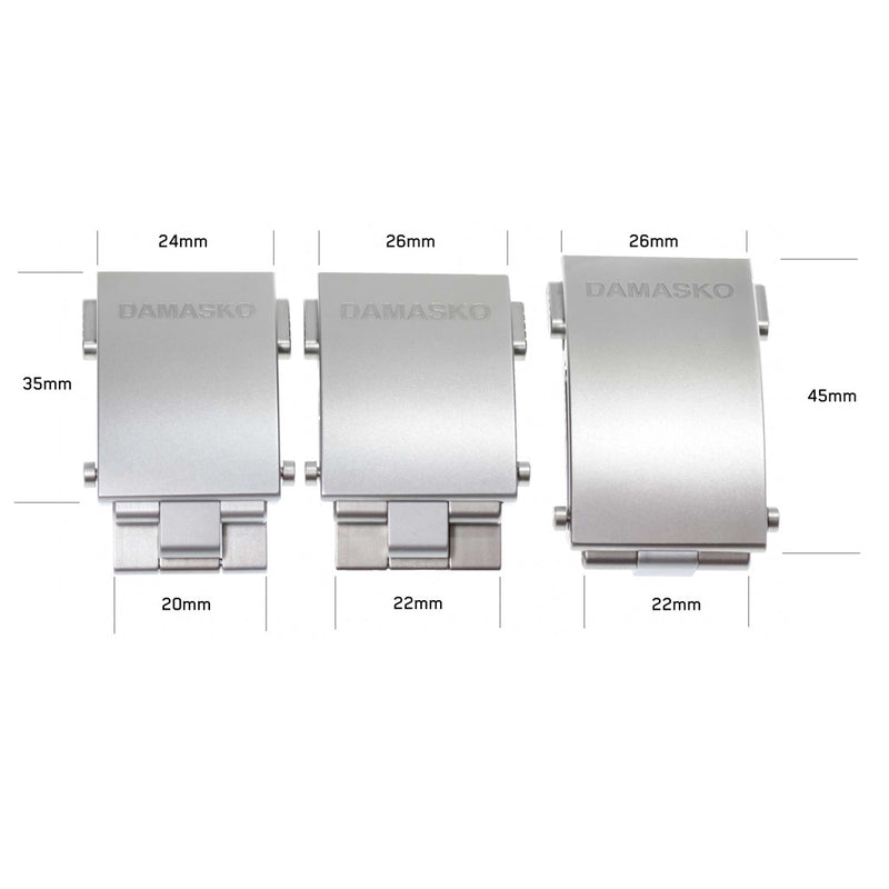Damasko Manufactory Folding Clasps (20 and 22mm) #DSK-CLSP