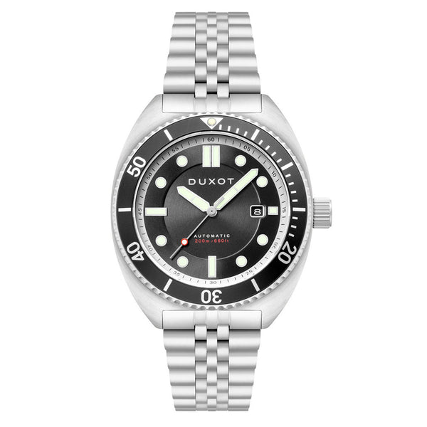 Duxot Tortuga Automatic Dive Watch with Black Dial #DX-2026-11
