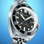Duxot Tortuga Automatic Dive Watch with Black Dial #DX-2026-11