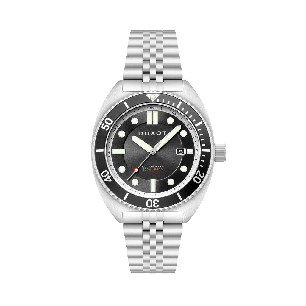 Duxot Tortuga Automatic Dive Watch with Black Dial #DX-2026-11