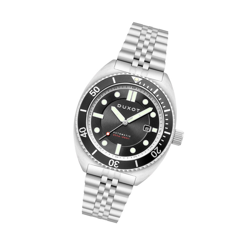 Duxot Tortuga Automatic Dive Watch with Black Dial #DX-2026-11