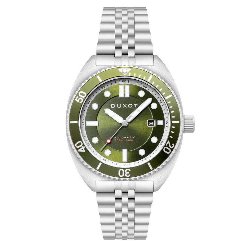 Duxot Tortuga Automatic Dive Watch with Green Dial #DX-2026-22
