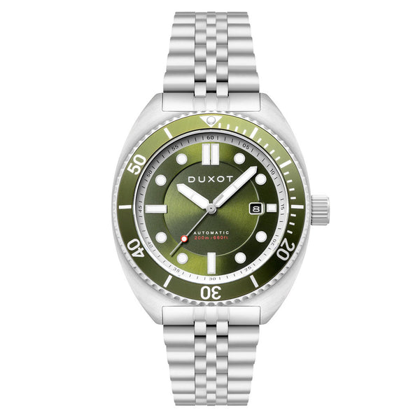 Duxot Tortuga Automatic Dive Watch with Green Dial #DX-2026-22