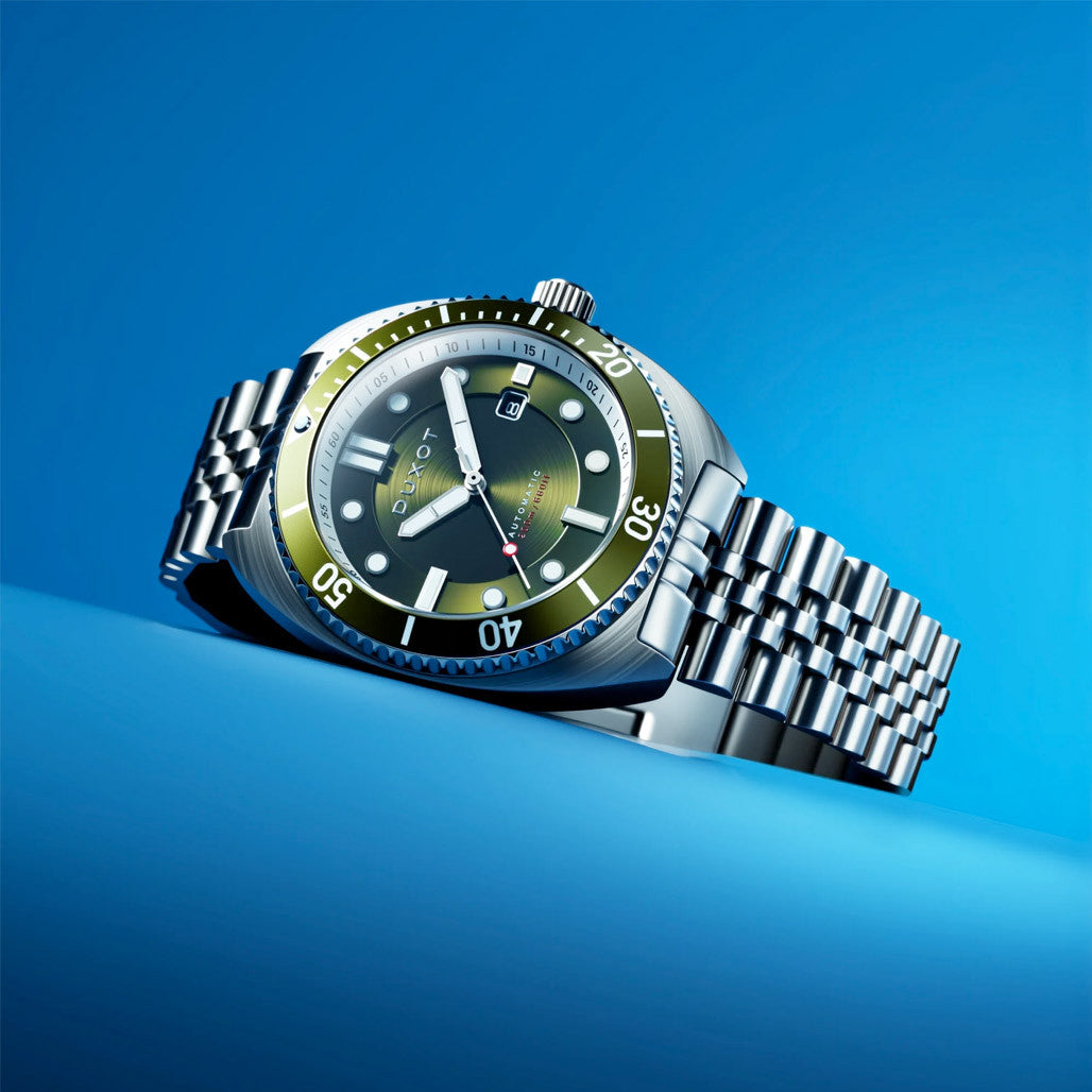 Duxot Tortuga Automatic Dive Watch with Green Dial #DX-2026-22