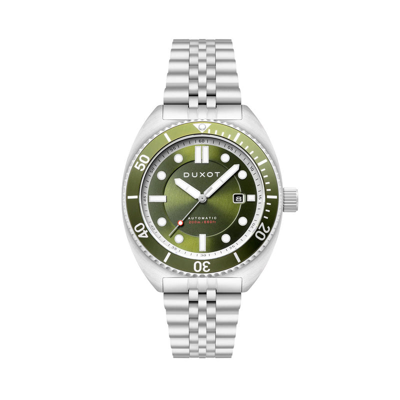 Duxot Tortuga Automatic Dive Watch with Green Dial #DX-2026-22