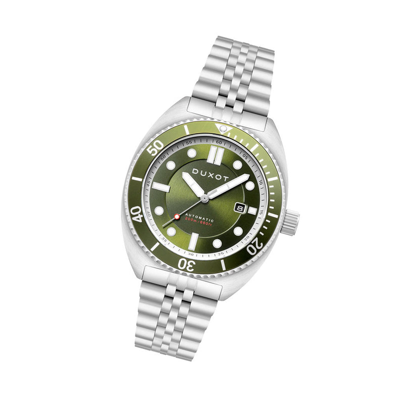 Duxot Tortuga Automatic Dive Watch with Green Dial #DX-2026-22