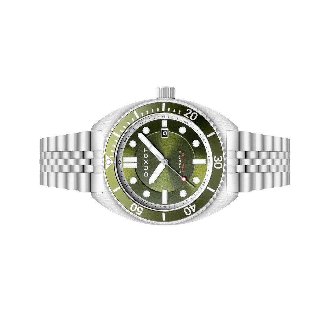 Duxot Tortuga Automatic Dive Watch with Green Dial #DX-2026-22