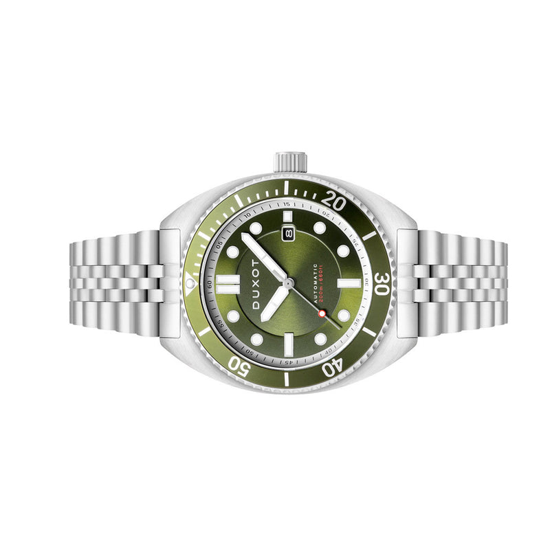 Duxot Tortuga Automatic Dive Watch with Green Dial #DX-2026-22