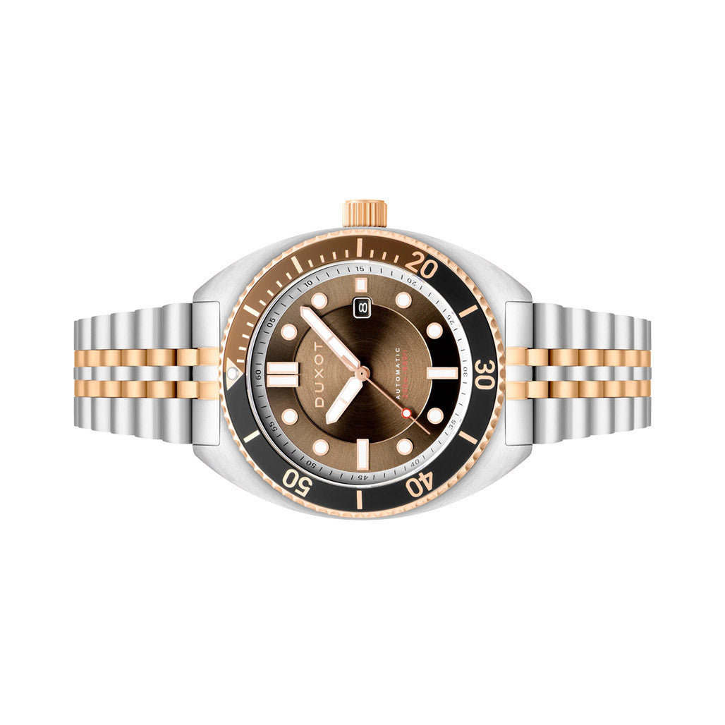 ITOLODGE 2026 HAVE A GOOD SWELL グラインドロッヂ Duxot Tortuga Automatic Two-Tone Dive Watch with Brown Dial #DX