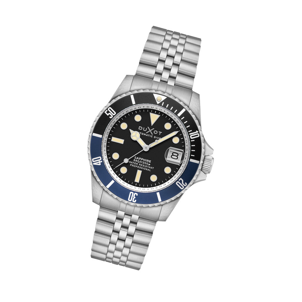 Duxot Atlantica Automatic Dive Watch with Oil Black Dial #DX-2057