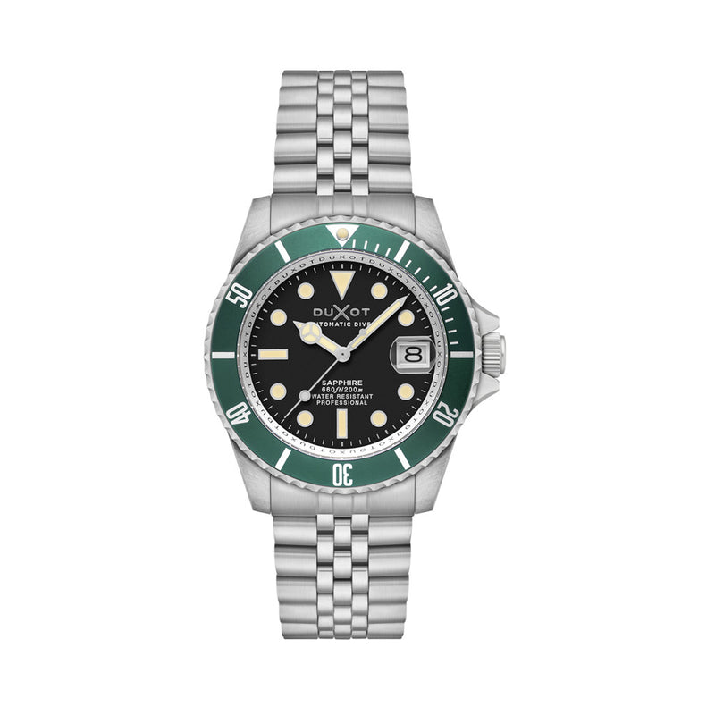 Duxot Atlantica Automatic Dive Watch with Soot Black Dial #DX-2057-33