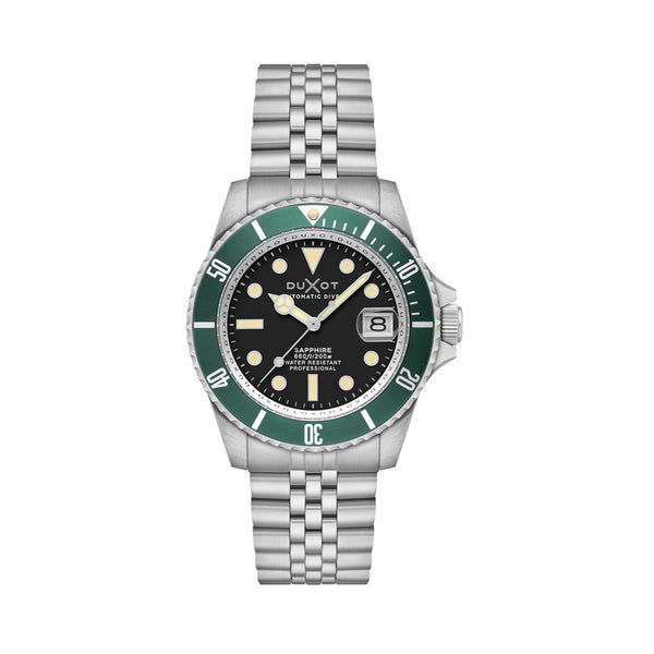 Duxot Atlantica Automatic Dive Watch with Soot Black Dial #DX-2057-33