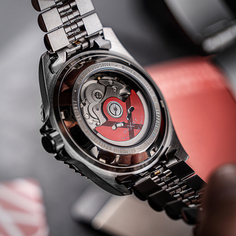 Duxot Atlantica Automatic Dive Watch with Soot Black Dial #DX-2057-33