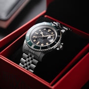 Duxot Atlantica Automatic Dive Watch with Soot Black Dial #DX-2057-33
