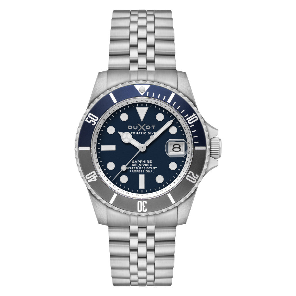 Duxot Atlantica Automatic Dive Watch with Deep Blue Dial #DX-2057