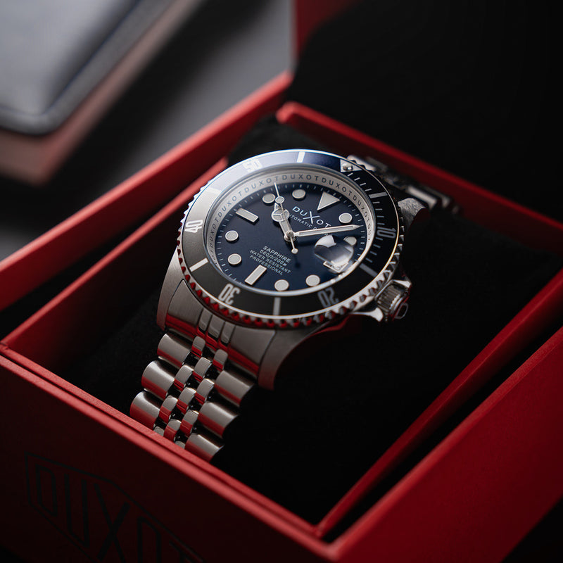 Duxot Atlantica Automatic Dive Watch with Deep Blue Dial #DX-2057-44