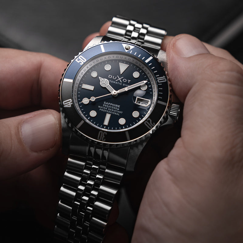Duxot Atlantica Automatic Dive Watch with Deep Blue Dial #DX-2057-44