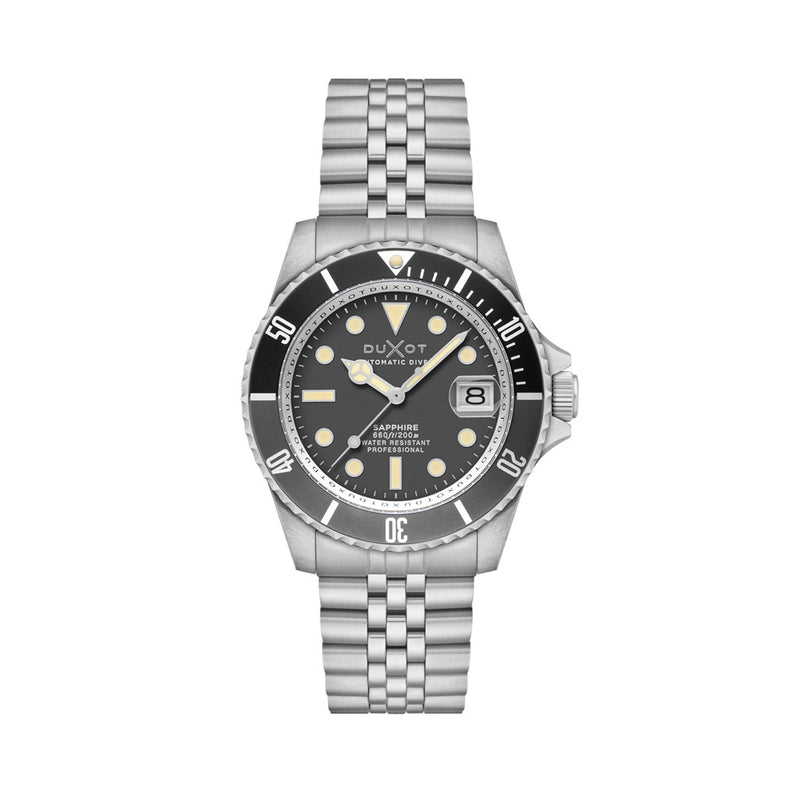 Duxot Atlantica Automatic Dive Watch with Charcoal Grey Dial #DX-2057-55