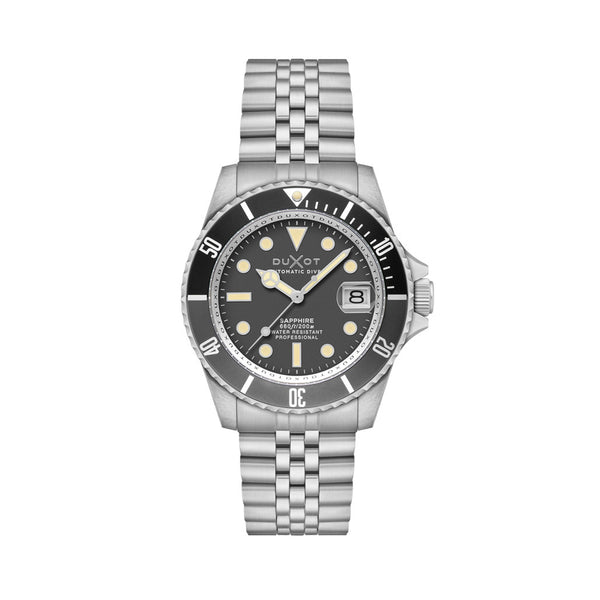 Duxot Atlantica Automatic Dive Watch with Charcoal Grey Dial #DX-2057-55