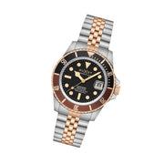 Duxot Atlantica Automatic Dive Watch with Two Tone Brown Dial #DX-2057-66