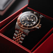 Duxot Atlantica Automatic Dive Watch with Two Tone Brown Dial #DX-2057-66