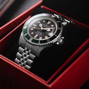 Duxot Atlantica Automatic Dive Watch with Pitch Black Dial #DX-2057-77